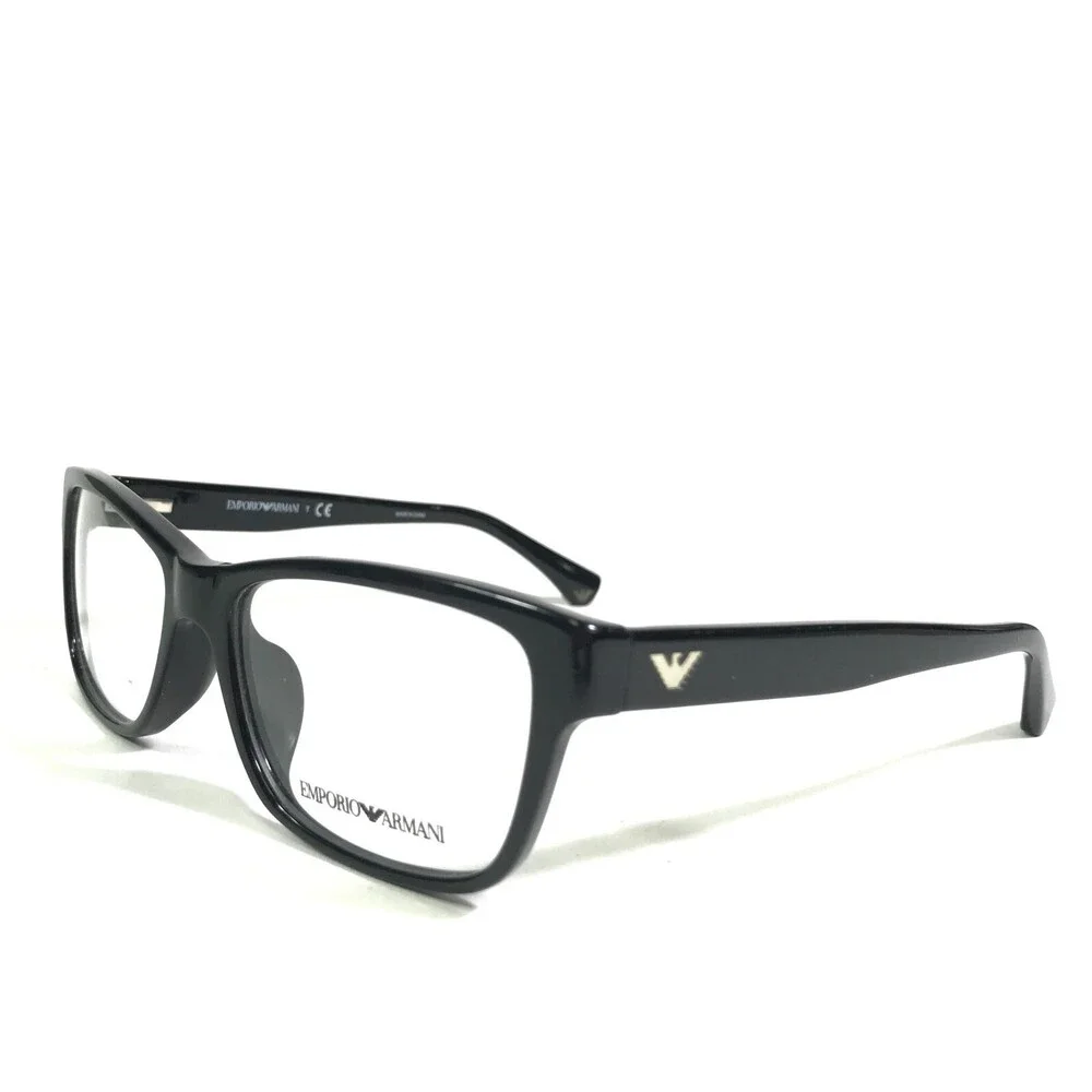 Emporio Armani Eyeglasses Frames EA3051F 5017 Black Square Full Rim 53-16-140
